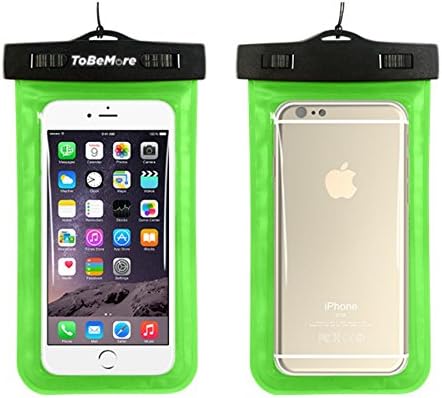 UNIVERSAL WATERPROOF CELLPHONE CASE, DRY BAG, UNDERWATER CASE FOR DEVICES UP TO 5.8" DIAGONAL. (green)