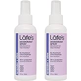 Lafe's Natural Deodorant | 4oz Aluminum Free Natural Deodorant Spray | Lavender & Aloe | 2 Pack