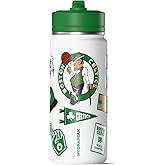 Hydrapeak x NBA Officially Licensed Boston Celtics 20 oz Active Water Bottle with Chug Lid and Handle Reusable Stainless Steel Double Wall Insulated Sports Gift for Kids/Adults