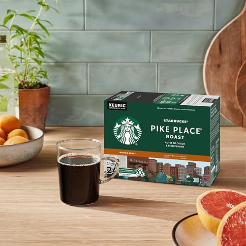 Starbucks Pike Place, Medium Roast Coffee, Single Serve Keurig K-cup Pods, 6 Boxes, 60 Capsules