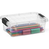 Superio 1.27 Quart Clear Plastic Storage Containers with Lids, Stackable Organizer Bins, BPA-Free Storage Boxes for Home, Office, Dorm &amp; Classroom, 1 Pack