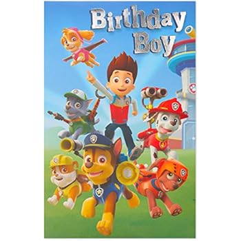 American Greetings Birthday Card for Boy (Paw Patrol)