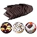 150 Pieces Tulip Baking Paper Cups, Cupcake Muffin Liners Wrappers, Baking Cups Muffin Tins Treat Cups for Weddings, Birthdays, Baby Showers,- 2.5inch (Brown, Natural and White)