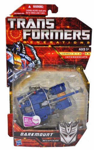 Transformers Generations Series Deluxe Class 6 Inch Tall Robot Action Figure - DARKMOUNT with Cannon that Converts to Battle Axe (Vehicle Mode: Half Track Tank)