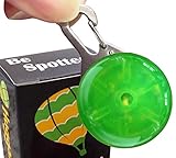 Be Spotted! GREEN LED Clip On Safety Light - 1 Pack - For Keychain, Running, Jogging, High Visibility On Night Walks, Backyard Dog Monitoring; Mini Lightweight Accessory; Weather Resistant