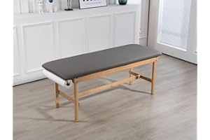Carenovo Medical exam Table 27.5" Fixed Height for Treatment Clinic Spa (Flat) (Gray)