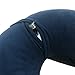 Hawkko Inflatable Travel Pillow, Head/Chin/Neck Support, Velvet Super Soft Neck Pillow, Lightweight/Compact/Portable, Navy