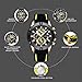 Men Business Watch, MINI FOCUS Quartz Chronograph Watches (Exquisite Dial, Alloy Case), Silicon Band Strap Casual Wristwatch for Men Gift