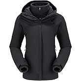 CAMEL CROWN Women's Ski Jacket Waterproof 3 in 1 Winter Coat with Fleece Inner Warm Windproof For Snow Outdoor Hiking
