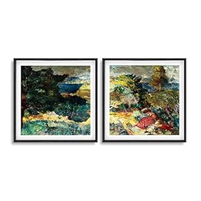 Framed Canvas Wall Art for Living Room, Bedroom Abstract Theme Canvas Prints for Home Decoration Ready to Hang - 16"x16"x2 Panels