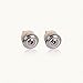 CLOUDMUSIC Mushroom Head Guitar Strap Buttons 2PCS Ukulele Strap Buttons Strap Locks Chrome (Silver)