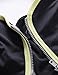 SYROKAN Women's High Impact Front Zip Wirefree Supportive Sports Bra Black & Green 36B