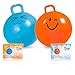 Xino Sports Hopping Ball for Kids, Teens & Adults - Fun Bouncy Ball with Handle, Durable and Safe Hopper, Indoor and Outdoor Toy for Jumping & Exercise (Blue, 22 Inch Diameter)