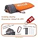 Indalo 79x56-Inch Waterproof, Sandproof Blanket with Stakes, Emergency Rain Hood and Carabiner in a Compact Travel Bag