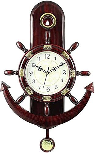 Dinine Craft Big Size Abstract Pendulum Plastic Wall Clock for Home Living Room (Multicolour , 30 x 25 x 3 cm)