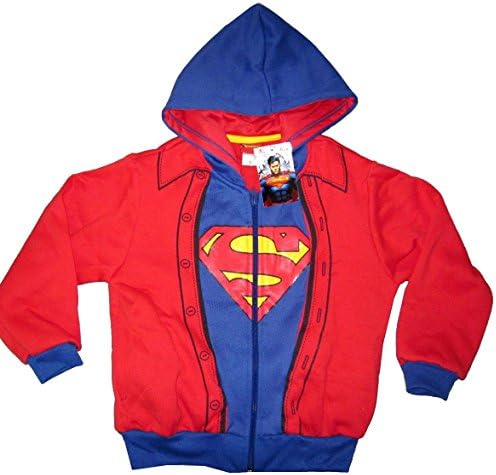 Happylife Shop New Boys SUPERMAN MAN OF STEEL hooded sweatshirt jacket Size XL Age 11-13 yrs.