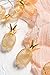 Ling's moment Novel Gold Metal Mesh Pineapple LED Lantern String Lights Battery Powered for Outdoor Wedding Party,Fairy's Camping Tent Decor (Warm White)