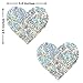 Neva Nude Unicorn Tears White Sequin I Heart U Nipztix Pasties Nipple Covers for Festivals, Raves, Parties, Lingerie and More, Medical Grade Adhesive, Waterproof and Sweatproof, Made in USA