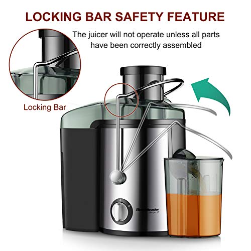 5 Extractor+Homeleader+Stainless+Centrifugal+Vegetables