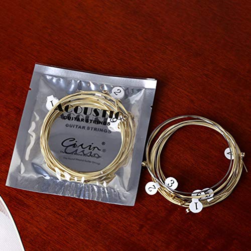 image for Angel 6pcs/Set Universal Acoustic Guitar String Brass Hexagonal Steel 