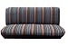 Baja Blue Saddle Blanket Bench Seat Cover Standard Fit Colorful Stripes