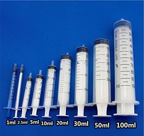 1ml Plastic Reusable Syringe for Nutrient Measurement + Tube