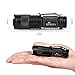 Hosyo Mini Cree Q5 LED Tactical Flashlight Torch 7w 400lm Adjustable Focus Zoomable Light (Black)