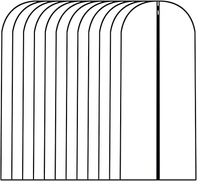 HomeClean Hanging Garment Bags 12 Pack Breathable PEVA Cover Waterproof