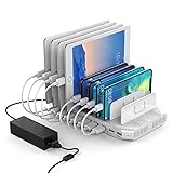 Unitek 10-Port USB Charging Station with QC Qualcomm Quick Charge for Multiple Devices, Smartphones, Tablets, Universal Charging Docking Stand Supports 5 iPads Charging Simultaneously – [UL Certified]