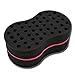 BEWAVE Black Curl Sponge Magic Hair Brush Twist Make Dreads Locking Coil Afro Locs Hole Big/Small, 1 Pc