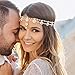 Unsutuo Hair Jewelry Head Chain Wedding Bohemian Floral Headband Elastic for Women