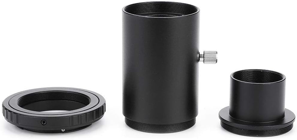 Telescope Extension Tube, 1.25inch Aluminum Alloy Telescope Extension Tube M42 Thread T-Mount Adapter T2 Ring for Camera