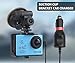 TEKCAM 2in1 Car Charger Mount Suction Cup Bracket Compatible for Waterproof Action Sport Camera