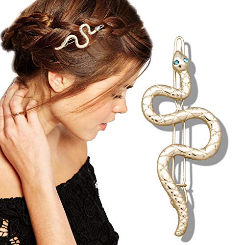 RechicGu Egyptian Queen Cleopatra Fancy Dress Snake French Updo Hair Clip Snap Pin