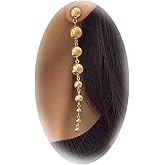 Gold Dangle Earrings Link Round Ball Drop for Women Statement Long Chain Earrings Jewelry Gifts