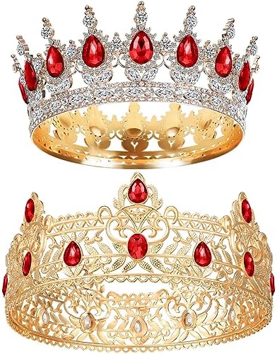 Amazon.com: 2 Pieces Prom King and Queen Crown Set King  display picture 2