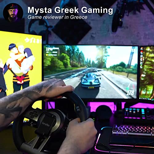 Serafim Gaming Wheel fully supports XBOX ONE, XBOX Series X&S, PS4