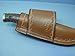 Cross Draw Knife Sheath for Buck Selkirk Knife, Leather Fixed Blade Knife Holder, Dyed Light Brown