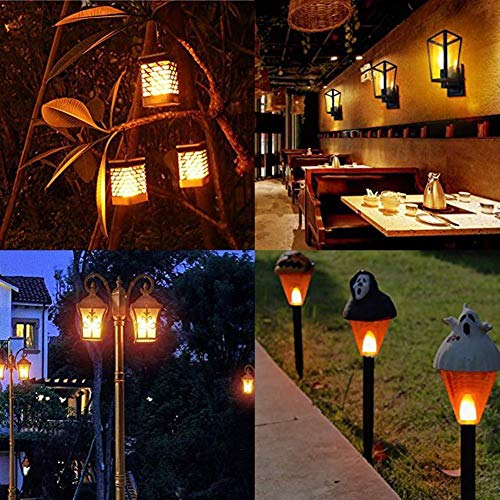 LEDERA LED Flame Bulbs 3 Modes Fire Light Bulbs, E26 LED Flame Effect Light Bulb, 1300K