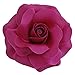 Sara Monica Flower Hair Clip and Pin: Rose: Made in the USA (Deep Fuchsia)