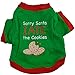 haoricu Pet Shirt, Christmas Dog Cotton Costume Small Dog Cat Pet Clothing Pet Vest Puppy T Shirt Apparel (Green, Small)