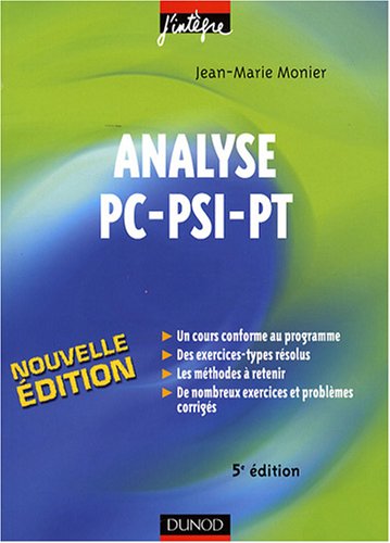 Analyse PC-PSI-PT