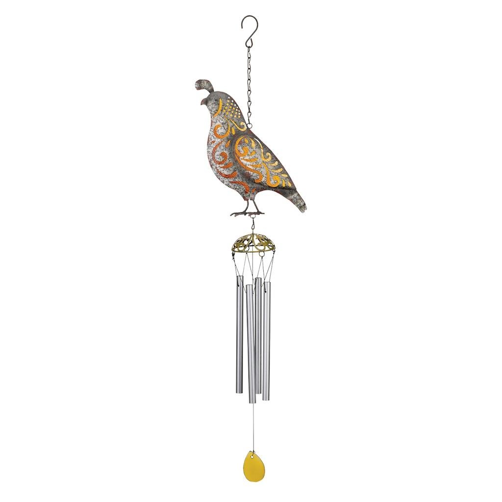 Regal Art & Gift 6.25 Inches X 3 Inches X 31.25 Inches Metal/Glass Southwest Rustic Chime - Quail