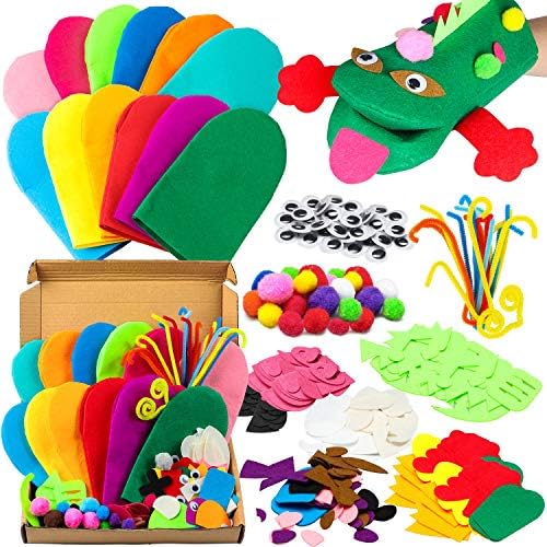 WATINC 12Pcs Hand Puppet Making Kit for 