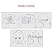 BALNEAIRE Silicone Swim Cap for Women, Waterproof Long Hair Swimming Caps Flamingo Print Grey
