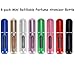 Rainbowlight Mini Refillable Perfume Atomizer Bottle for Travel Spray Scent Pump Case 5ml,Multicolor - 8 Pack colors may vary