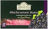 Ahmad Tea Blackcurrant Burst Black Tea, 20-Count Boxes (Pack of 6)