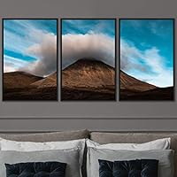 3 Piece Framed Canvas Wall Art Mountain Landscape Canvas Prints Home Artwork Decoration for Living Room,Bedroom - 16