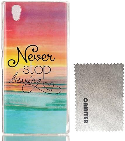 Camiter Never Stop Dreaming Letters Clear Skin Soft Flexible Extremely Thin Gel TPU Series Scratch-Proof Back Protective Skin Cover Case for Lenovo P70