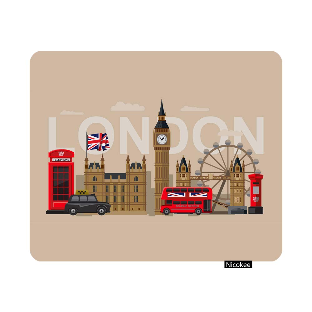Nicokee London Gaming Mouse Pad Famous Britain